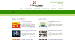 Desktop Screenshot of contohskripsi.idtesis.com